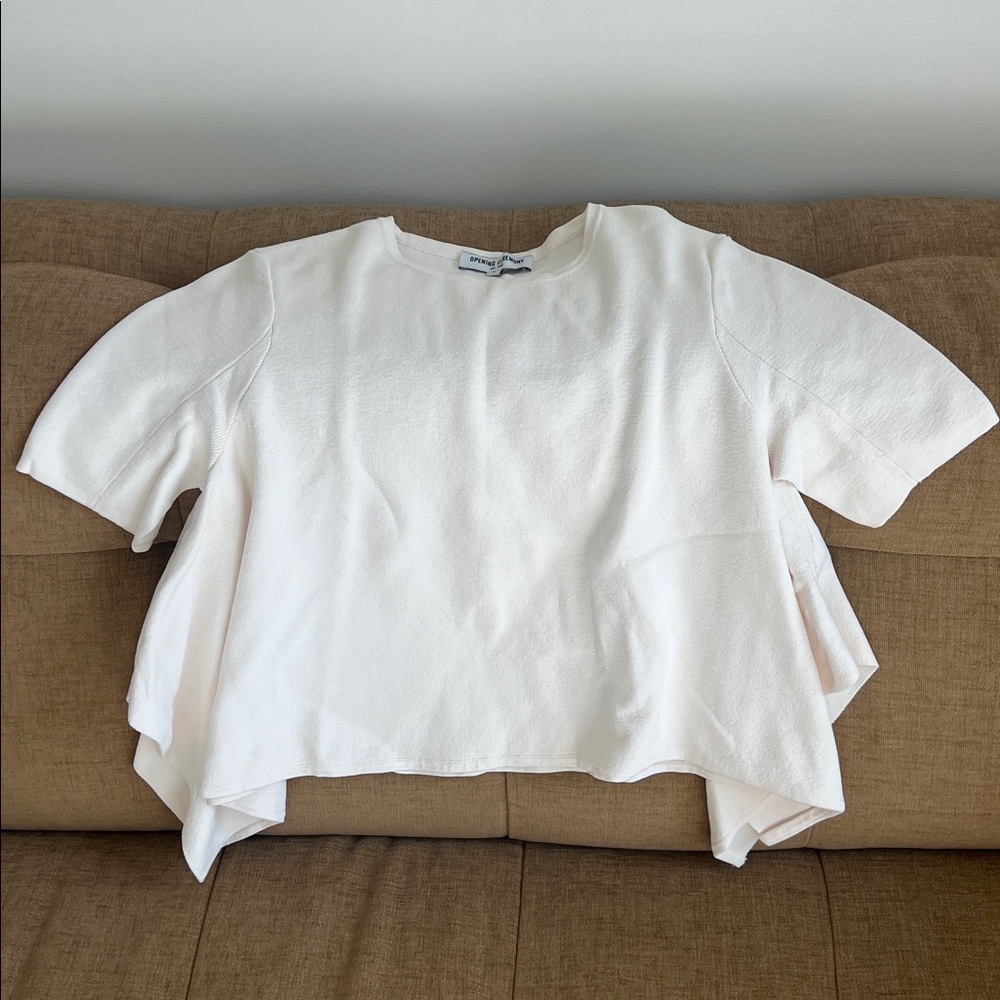 Opening Ceremony Ivory Knit Top